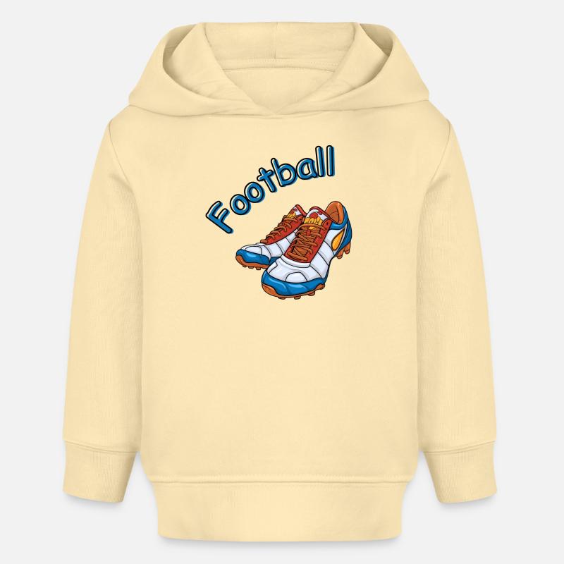Football - Sweat à capuche bébé bio Stanley/Stella - crème