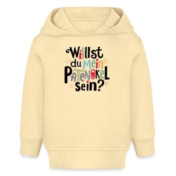 Patenonkel fragen - Baby Organic Hoodie Baby Cruiser von Stanley/Stella - Creme - Vorne