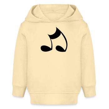 Note - Sweat à capuche bébé bio Stanley/Stella - crème - Devant