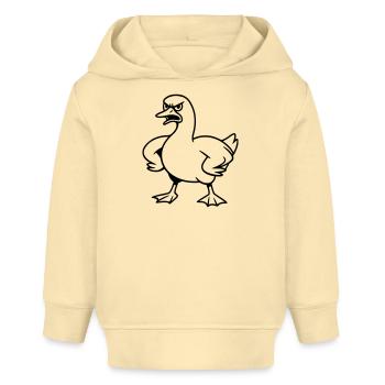 Wütende Gans - Baby Organic Hoodie Baby Cruiser von Stanley/Stella - Creme - Vorne