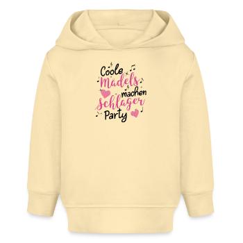 Coole Mädels machen Schlager Party - Schlagermusik - Baby Organic Hoodie Baby Cruiser von Stanley/Stella - Creme - Vorne