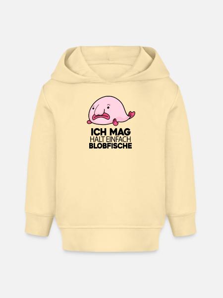 Blobfisch Fisch Fische - Baby Organic Hoodie Baby Cruiser von Stanley/Stella - Creme