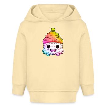 Winter Eskimo Comic Winterlich - Baby Organic Hoodie Baby Cruiser von Stanley/Stella - Creme - Vorne