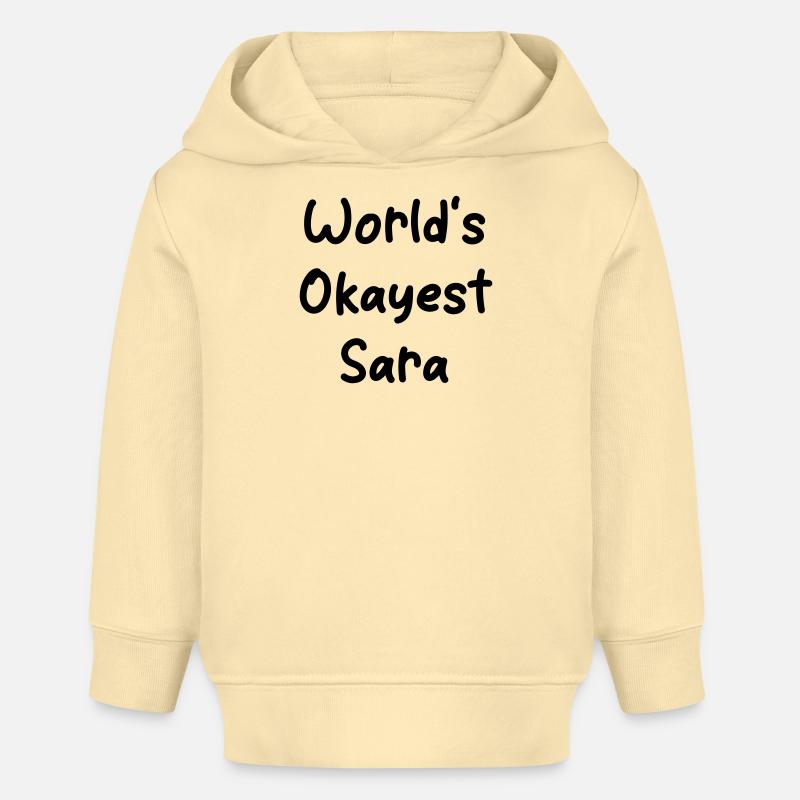 Sara la plus correcte du monde - Sweat à capuche bébé bio Stanley/Stella - crème