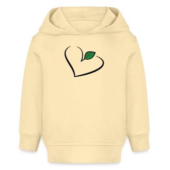 Vegan vegan veggie - Baby Organic Hoodie by Stanley/Stella - cream - Front