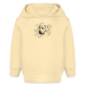 Rhodesian Ridgeback - Baby Organic Hoodie Baby Cruiser von Stanley/Stella - Creme - Vorne