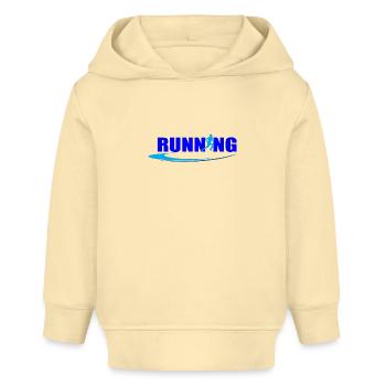 running - Sweat à capuche bébé bio Stanley/Stella - crème - Devant