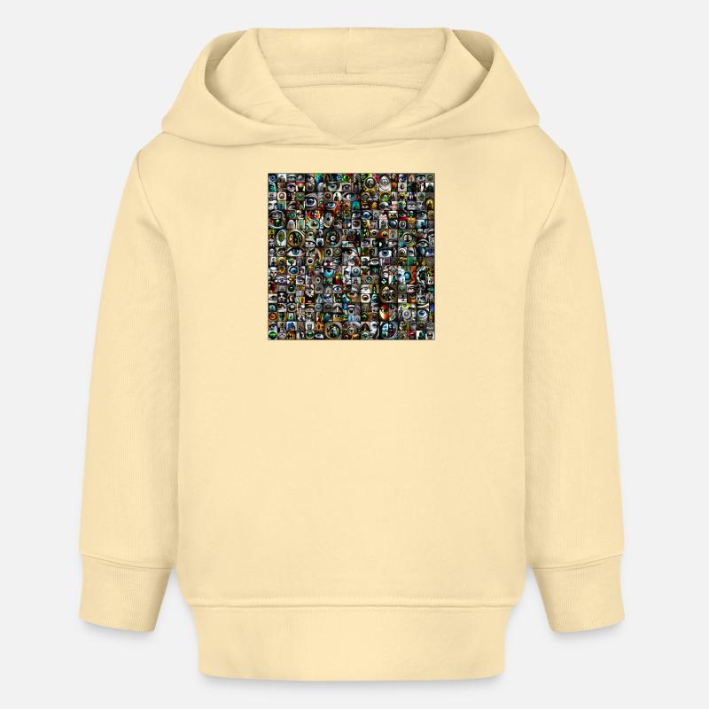 Scopesthésie - Sweat à capuche bébé bio Stanley/Stella - crème