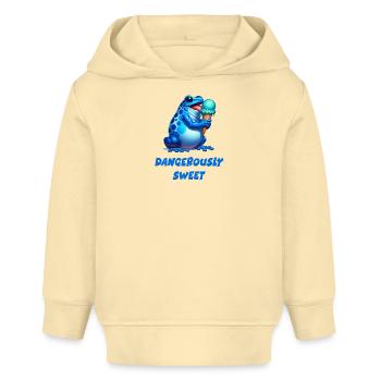 Pfeilgiftfrosch Frosch Kröte Design - Baby Organic Hoodie Baby Cruiser von Stanley/Stella - Creme - Vorne