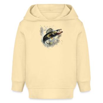 Fisch - Baby Organic Hoodie Baby Cruiser von Stanley/Stella - Creme - Vorne