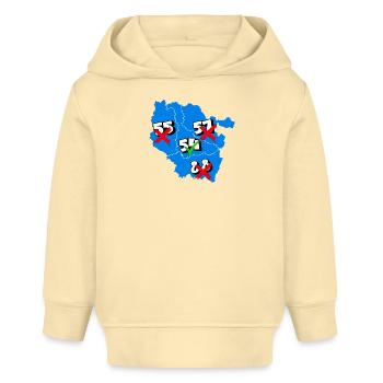 Region Lothringen - Baby Organic Hoodie Baby Cruiser von Stanley/Stella - Creme - Vorne