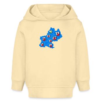 Midi-Pyrénées Region - Baby Organic Hoodie Baby Cruiser von Stanley/Stella - Creme - Vorne