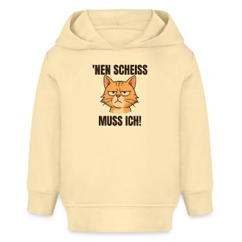 Lustige Katze mit frecher Spruch - Baby Organic Hoodie Baby Cruiser von Stanley/Stella - Creme - Vorne