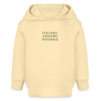 Italienische Leichtigkeit Natürliche Schrift - Baby Organic Hoodie Baby Cruiser von Stanley/Stella - Creme - Vorne