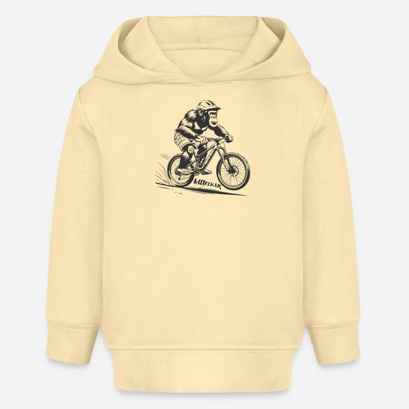 VTT - Sweat à capuche bébé bio Stanley/Stella - crème
