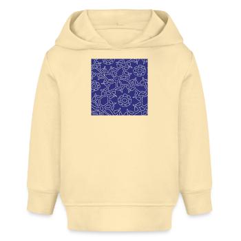 Lineares geometrisches Weihnachtsmuster - Baby Organic Hoodie Baby Cruiser von Stanley/Stella - Creme - Vorne