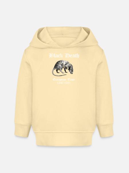 SATIRISCHES HALLOWEEN DESIGN: BLACK DEATH - Baby Organic Hoodie Baby Cruiser von Stanley/Stella - Creme