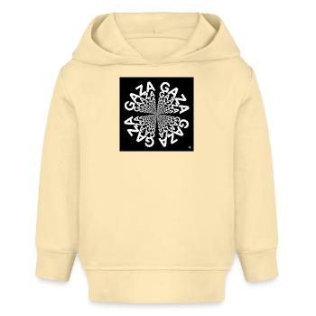Spirale Typographique Hypnotique - Sweat à capuche bébé bio Stanley/Stella - crème - Devant