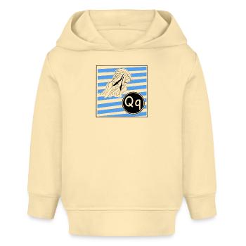 Q wie Qualle - Baby Organic Hoodie Baby Cruiser von Stanley/Stella - Creme - Vorne