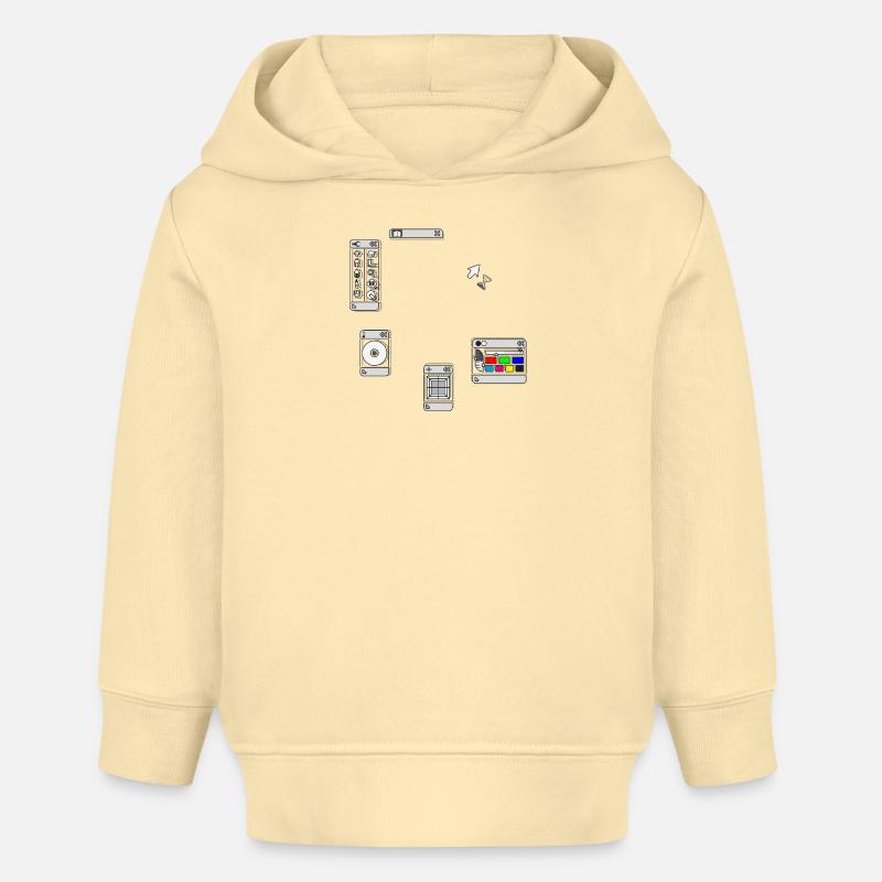 DEVISE - Sweat à capuche bébé bio Stanley/Stella - crème
