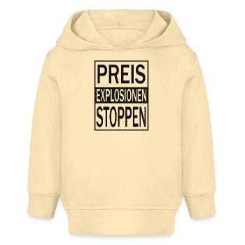 Preisexplosionen Stoppen - Baby Organic Hoodie Baby Cruiser von Stanley/Stella - Creme - Vorne