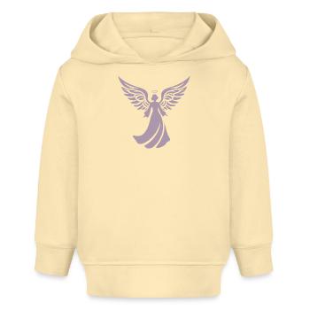 engel silhouette weihnachten heiligenschein - Baby Organic Hoodie Baby Cruiser von Stanley/Stella - Creme - Vorne