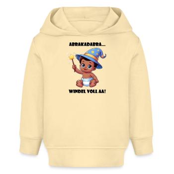 Magisches Baby: Die Zauberwindel! - Baby Organic Hoodie Baby Cruiser von Stanley/Stella - Creme - Vorne