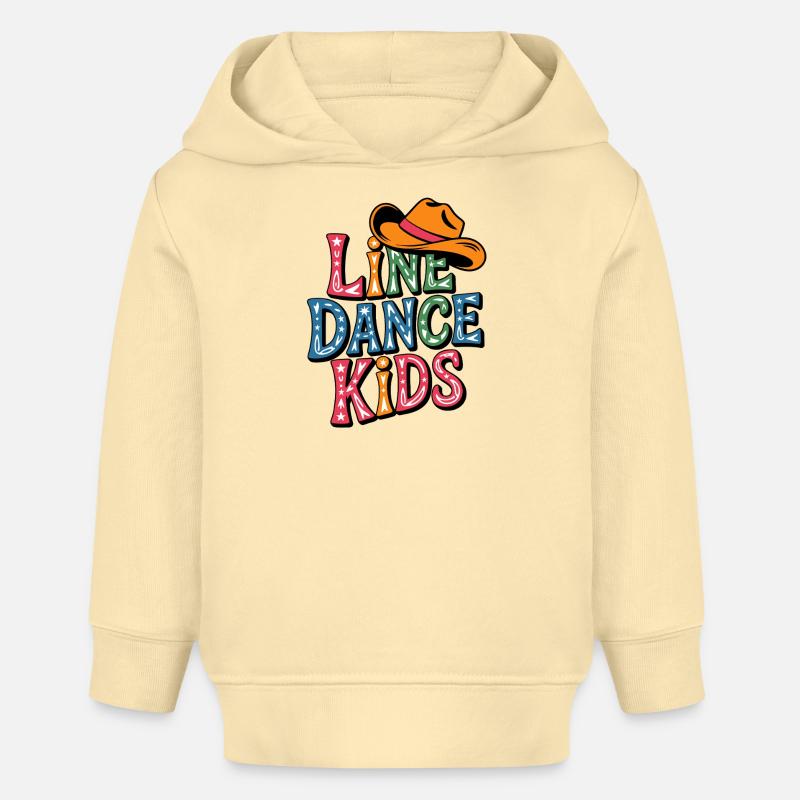 Danse en ligne Enfants - Sweat à capuche bébé bio Stanley/Stella - crème