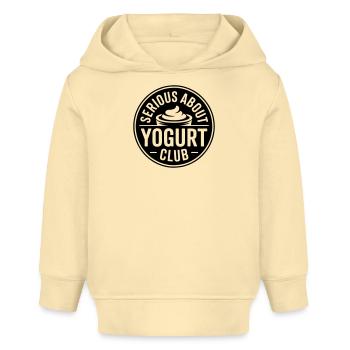 Joghurt-Liebhaber lustiger Spruch - Baby Organic Hoodie Baby Cruiser von Stanley/Stella - Creme - Vorne
