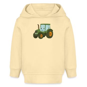 Traktor - Baby Organic Hoodie Baby Cruiser von Stanley/Stella - Creme - Vorne