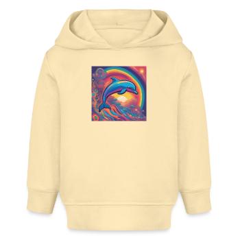 Delphin - Baby Organic Hoodie Baby Cruiser von Stanley/Stella - Creme - Vorne