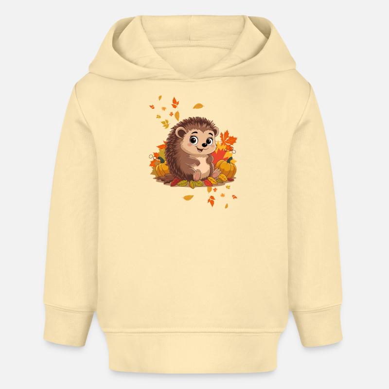 Automne - Sweat à capuche bébé bio Stanley/Stella - crème