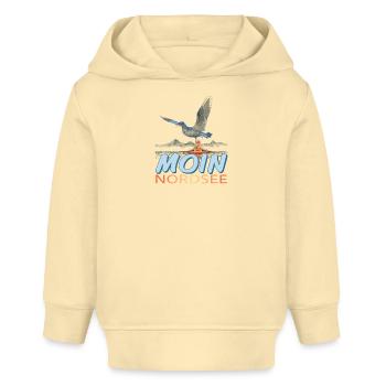 Moin Nordsee - Baby Organic Hoodie Baby Cruiser von Stanley/Stella - Creme - Vorne