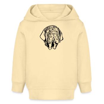 Mastino Napoletano Tête - Sweat à capuche bébé bio Stanley/Stella - crème - Devant