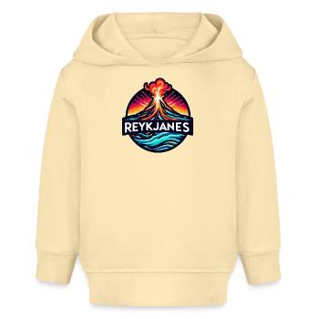 Ausbruch des Vulkans Reykjanes in Island. Vulkan - Baby Organic Hoodie Baby Cruiser von Stanley/Stella - Creme - Vorne