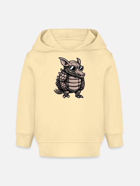 Gürteltier Tier - Baby Organic Hoodie Baby Cruiser von Stanley/Stella - Creme