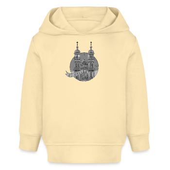 Kathedrale St.Gallen in Chrome - Baby Organic Hoodie Baby Cruiser von Stanley/Stella - Creme - Vorne