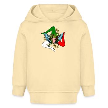 Sizilien Trinacria - Baby Organic Hoodie Baby Cruiser von Stanley/Stella - Creme - Vorne