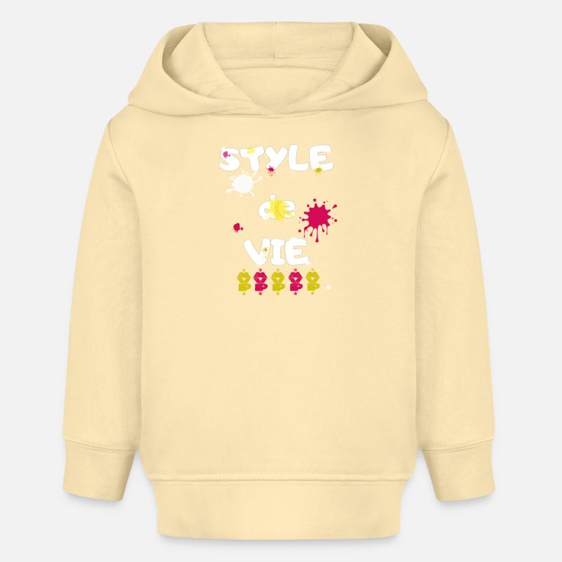Style de vie - Sweat à capuche bébé bio Stanley/Stella - crème