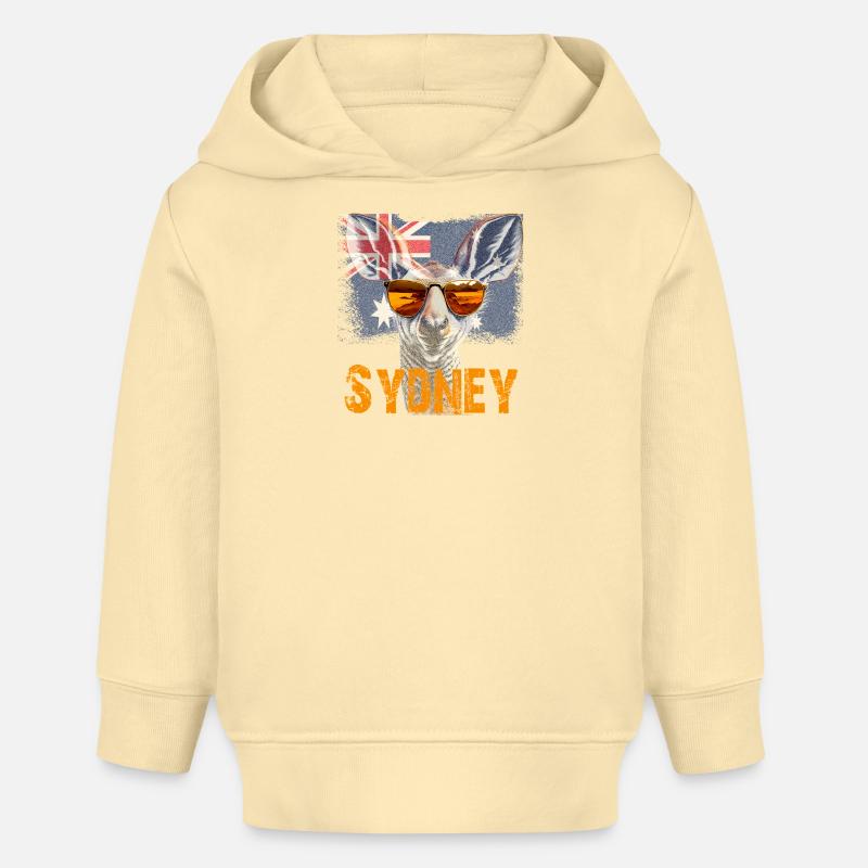 Syndney Roo - Sweat à capuche bébé bio Stanley/Stella - crème