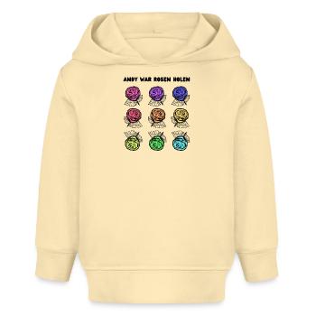 Andy war Rosen holen - Baby Organic Hoodie Baby Cruiser von Stanley/Stella - Creme - Vorne