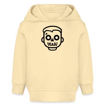 zombie_face - Baby Organic Hoodie Baby Cruiser von Stanley/Stella - Creme - Vorne