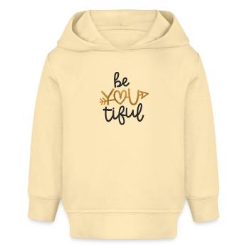 Motivational Design for Self-Confidence - Baby Organic Hoodie by Stanley/Stella - cream - Front