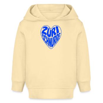 Züri ronronner - Sweat à capuche bébé bio Stanley/Stella - crème - Devant