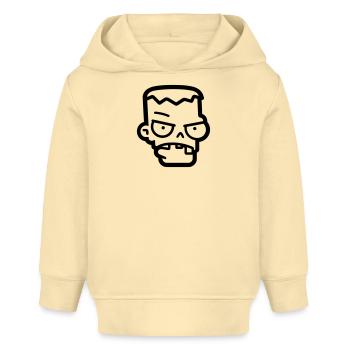 zombie - Sweat à capuche bébé bio Stanley/Stella - crème - Devant