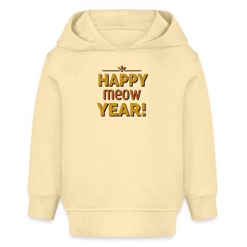 Bonne année ! - Sweat à capuche bébé bio Stanley/Stella - crème - Devant