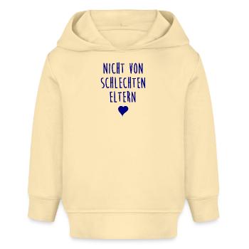 Nicht von schlechten Eltern - Kind - Mutter Vater - Baby Organic Hoodie Baby Cruiser von Stanley/Stella - Creme - Vorne
