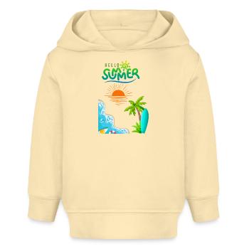 Été - Sweat à capuche bébé bio Stanley/Stella - crème - Devant