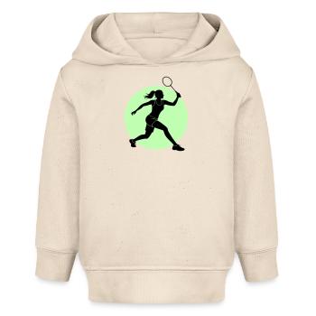 Badminton Spielerin Vorhand - Baby Organic Hoodie Baby Cruiser von Stanley/Stella - Natur - Vorne