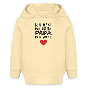 Bester Papa der Welt - Baby Organic Hoodie Baby Cruiser von Stanley/Stella - Creme - Vorne